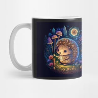 Hedgehog Fairy Tale Scene Mug